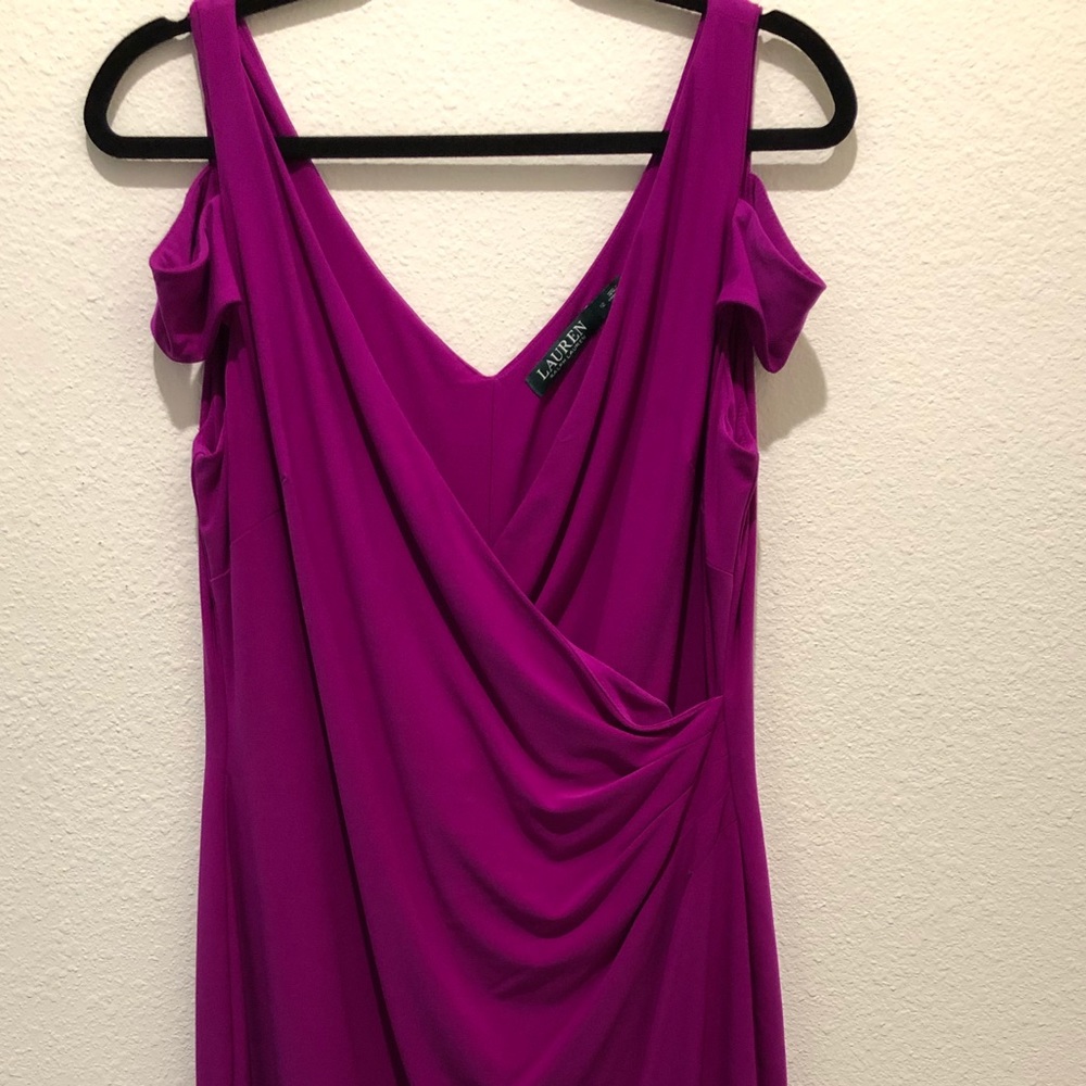 Beautiful, yet sexy Faux Wrap Ralph Lauren Dress